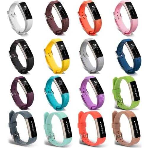 Soft Silicone Adjustable Replacement Wristband Strap Watch Band for Fitbit Alta/Alta HR
