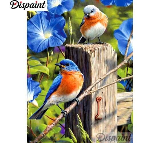 Dispaint Full Square/Round Drill 5D DIY Diamond Painting "Animal bird" Embroidery Cross Stitch 3D Home Decor A12494