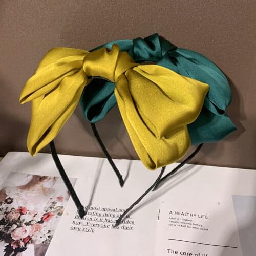 2020 Vintage Big Bow Bezel Hairband Women Headband Girls Hoop Hair Accessories Opaska Do Wlosow Diademas Haarband Headwear