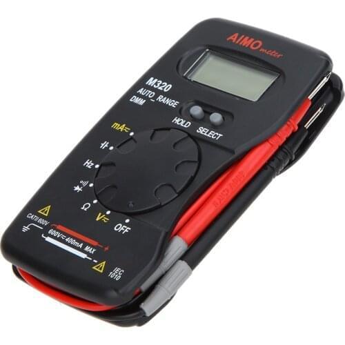 AIMO M320 Pocket Size Professional Handheld LCD Digital Multimeter Frequency Capacitance Measurement Data Hold Auto Ranges