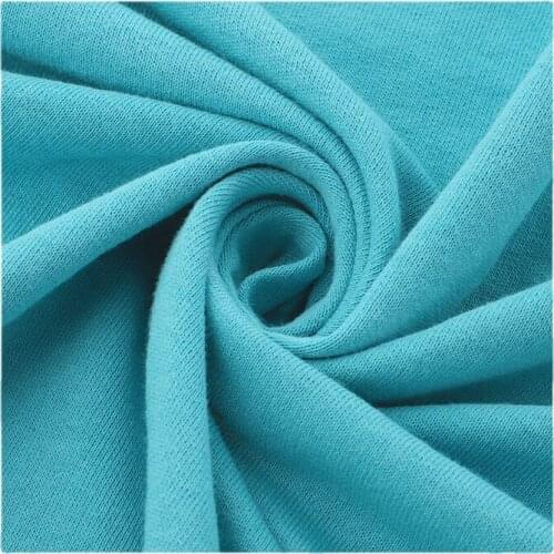 Width 68" Fashion Simple Solid Color Soft Cotton Fabric By The Yard For T-Shirt Coat Pants Material