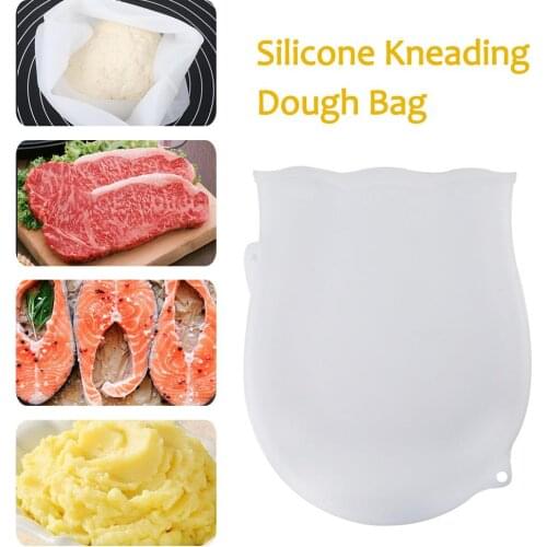 Silicone Kneading Dough Bag Versatile Dough Mixer Nonstick Flour-mixing Bag Preservation Bag For Bread Pastry Pizza