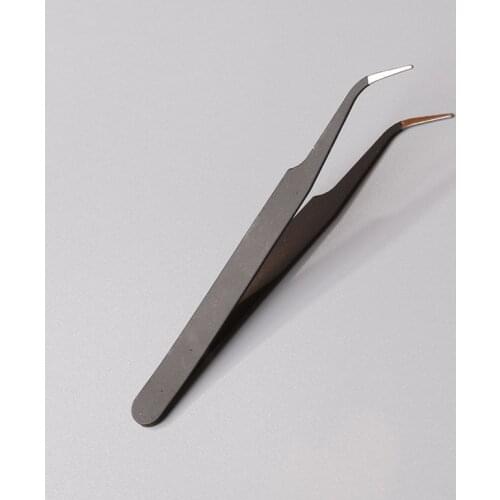 2021 Lubricating Tweezers Anti-Static Mechanical Keyboard Tweezers Curved Straight Tips Precision Electronic Components Welding