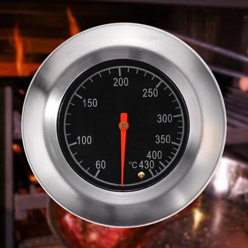 BBQ Grill Thermometer Stainless Steel Grill Thermometer Gauge Barbecue Pit Smoker Grill Thermometer Gauge 60-430 Celsius