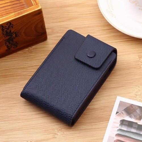 New Men women smart wallet Credit Bank card holder fashion purse Aluminum alloy Business Casual Mini wallet Brand Leather Purse