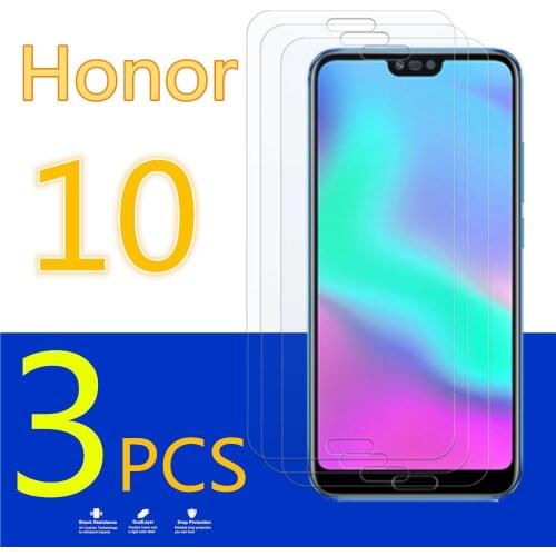 For huawei honor 10 glass protective screen protection film protector huwei hauwei hua wei honer onor honor10 glas