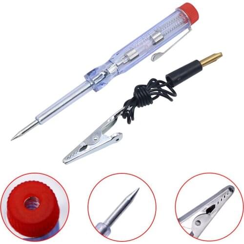 1 Pcs DC 6V-24V Car Tester Fuses and Light Socket Tester Transparent Circuit Test Pen for Car Motorcycle and Small Engines