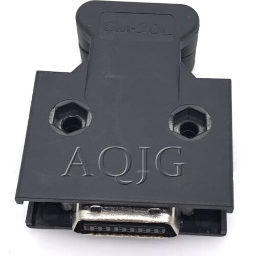 1Pcs SCSI SISC 20PIN MDR Male CN Wire Mount Plug Drive Connector For Cable