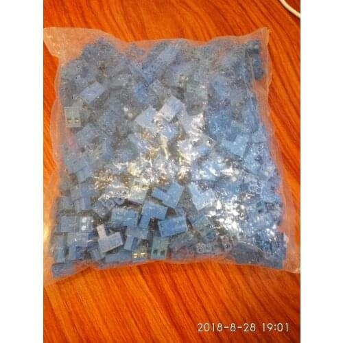 2 pin bended Blue 5.08mm 2EDGK plug-in terminal 5.08mm connector PCB terminal copper clearance sales