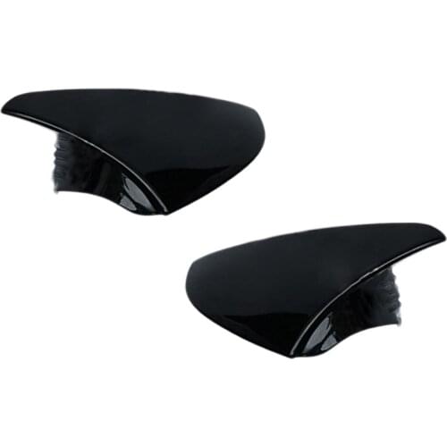 2Pcs Car ABS Black Door Ox Horn Rearview Mirror Cover Fit For Lexus ES300h ES350 2019 2020 Accessories