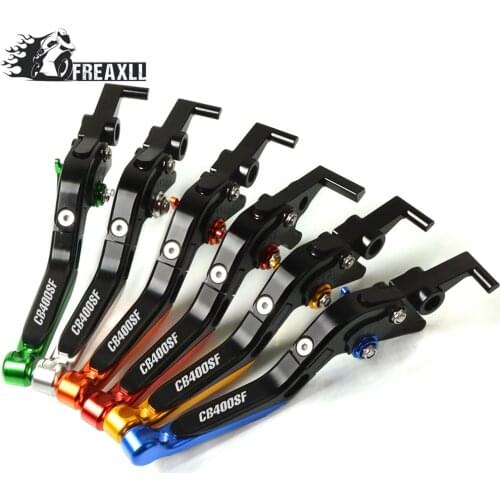 CNC Aluminum Motorcycle Brake Clutch Levers Adjustable Folding Extendable For Honda CB400SF CB 400SF 400 SF 1992-1996 1997 1998