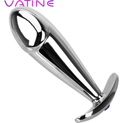 VATINE Butt Plug Metal Anal Plug Anal Massage Dilator Prostate Massage Outdoor Wear Sex Toys For Women Female Masturbation