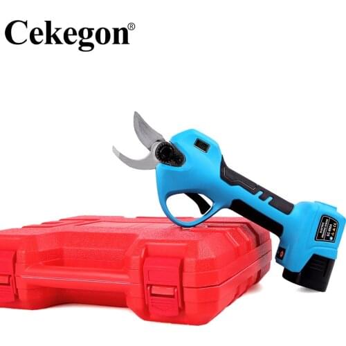 Cekegon Cordless Rechargeable Electric Pruning Scissors Shears Garden Pruner Secateur Branch Cutter Cutting Tool