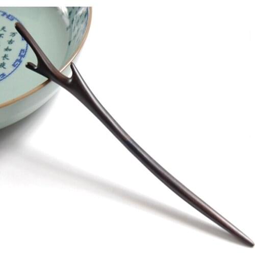 Wooden Hairpins Retro Dragon Horn Hair Accessories Ebony Hairpin Classical Handmade Hair Stick Hanfu Headwear Gifts For Women