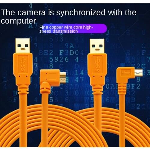 3m-10m SLR camera computer connection data cable USB to micro b/mini usb live data cable for Canon Nikon