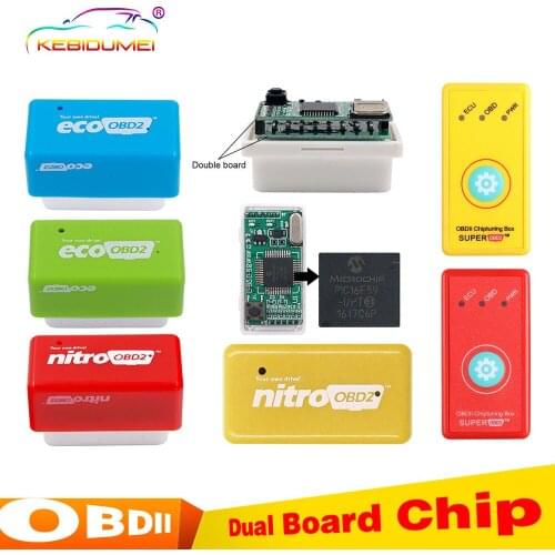 KEBIDUMEI Nitro OBD2 ECO All in one Super ECOOBD Nitro for Benzine Diesel OBD2 Interface Power Increase Fuel Reduce Saver OBD2