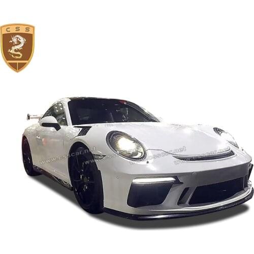 FRP Car Body Kit Front Bumper Rear Bumper Side Skirts Rear Spoiler For Porsch 911 Carrera 991.2 GT3 Body kit 16-18 GT3 Style