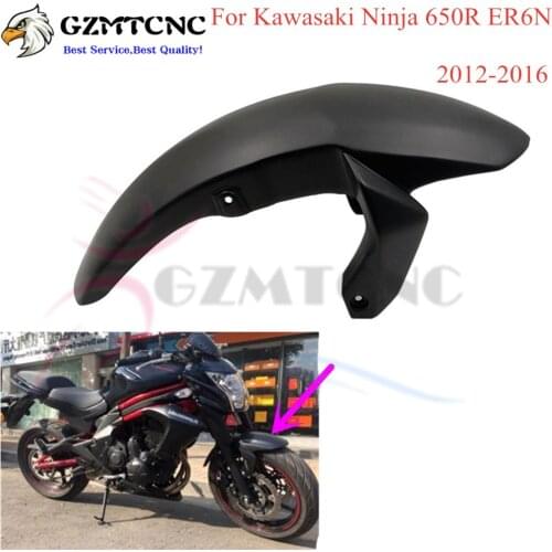 Mudguard Front Fender Mudflap Splash Guard Front wheel Fender for Kawasaki ER6N ER-6N ER6F ER-6F Ninja 650R 2012 - 2016