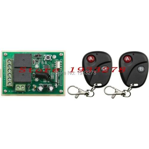 2015 HOT household 100 m DC12V 2CH RF Wireless Remote Control Switch 2 transmitter & 1 receiver