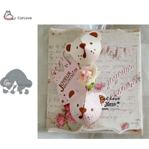 Teddy Bear Animal Metal Cutting Dies Stencils For DIY Scrapbooking Paper Card Decorative Craft Dies Embossing Die Cuts New 2019