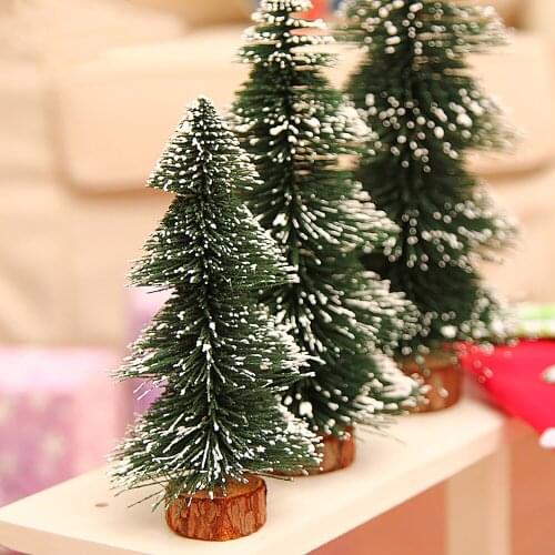 15cm Christmas Miniature Christmas Tree PVC Ornaments Lightweight And Portable For Indoor Or Outdoor Desktop Window Decoration