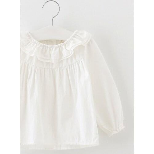 Fashion Children Clothing Kids Basic Shirt Spring Fall Girls Cotton Longsleeve Shirt Baby Girl T-shirt Tops girl shirt clothes