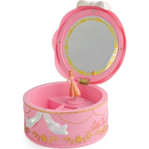 Girls Musical Jewelry Boxes Ballerina Rotating Music Box Gramophone Toys for Children Kids Birthday Gifts
