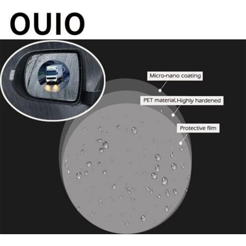 OUIO 1Set Car Rearview Mirror Anti-Fog Waterproof Rainproof Film For BMW E60 E36 E46 E90 E39 E30 F30 F10 F20 X5 E53 E70 E87 E34