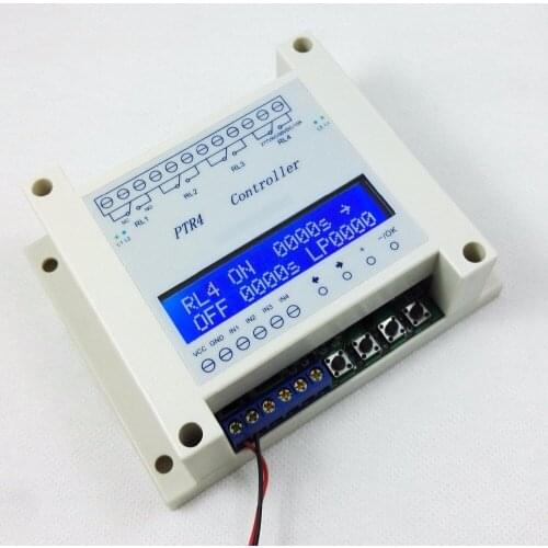 PTR4-IND 4-Channl time relay Independent timing cycle Voltage signal trigger delay turn switch