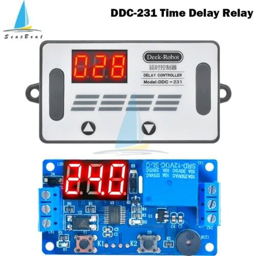 DC 12V Time Relay LED Display Automation Delay Timer Control Off Switch Delay Voltage Protection Automation Car Buzzer DDC-231