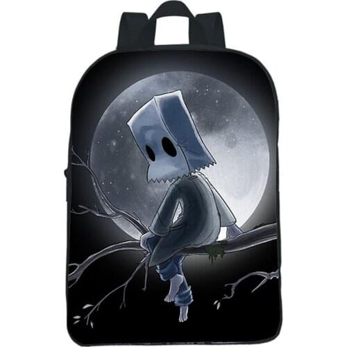 Game Little Nightmares 2 Backpack Kindergarten Bookbag Boys Girls Mochila Toddler Cartoon Knapsack Children School Bag Rucksack