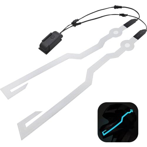 Motorcycle Helmet Light Rechargeable Helmet Light Safety Night Warning Signal LED Motorcycle Helmet Sticker Light Stripe