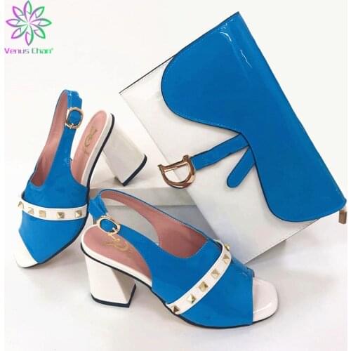 Shoes With Matching Bag Set For Wedding Party Nigeria New Fashion Women Pumps Shoes and Bags