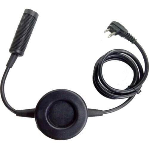 Waterproof Big PTT Cable Z Tactical Headset PPT For ComtacII H50 MSA SORDIN H60 HD03 Headset For Motorola Two Pins Two Way Radio