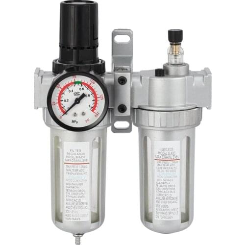 SFC400 1/2 Air Compressor Fuel Oil Water Moisture Lubricator Trap Filter Air Regulator Connection Pneumatic Parts