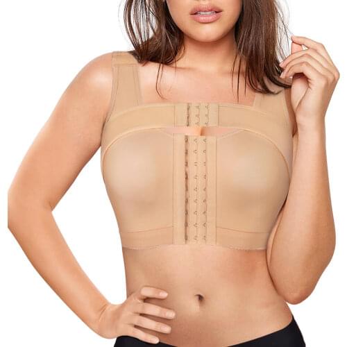 Women Post Surgical surgery Front Open Recovery Bra with adjustable shoulder strap Post Breast Augmentation Operative bra