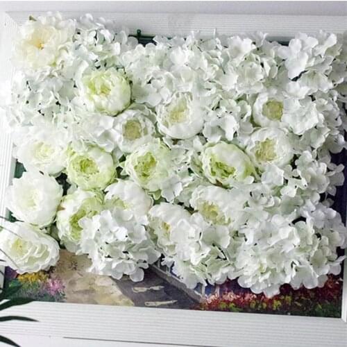 10pcs/lot 12cm Artificial Peony Flower Heads DIY Silk Flower Head For Wedding Flower Wall Decoration High Quality Flowers