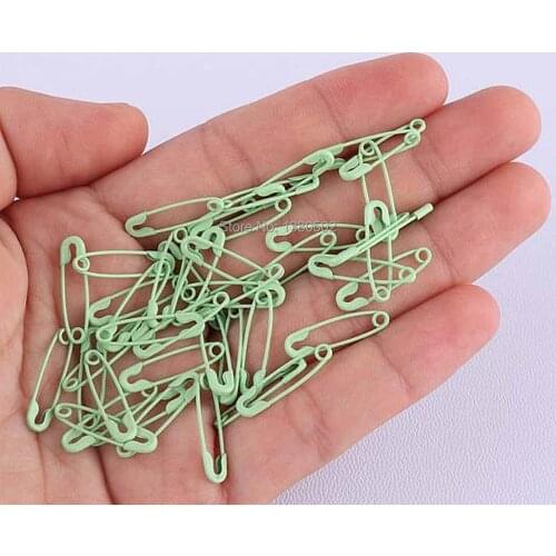 100pcs/lot mini small candy color metal safety pin for label