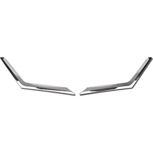 2Pcs Chrome Front Mesh Grille Grill Head Light Cover Trim for Nissan Rogue X-Trail T32 2014 2015 2016