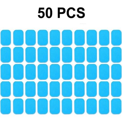 50Pcs Abdomen Machine Gel Pads Abdominal Gel Stickers Fitness Equipmen Hydrogel EMS Trainer Muscle Stimulator Slimming Massager