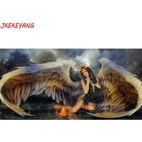 5D DIY Diamond Painting Pretty angel Home Decor Embroidery Mosaic Picture Handcraft Kit Large Size j3050