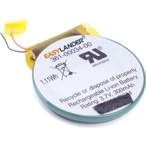 Route JD PD3048 3.7V 300mAh Rechargeable Battery For garmin sports GPS watch Forerunner 405 410 405cx 361-00034-00