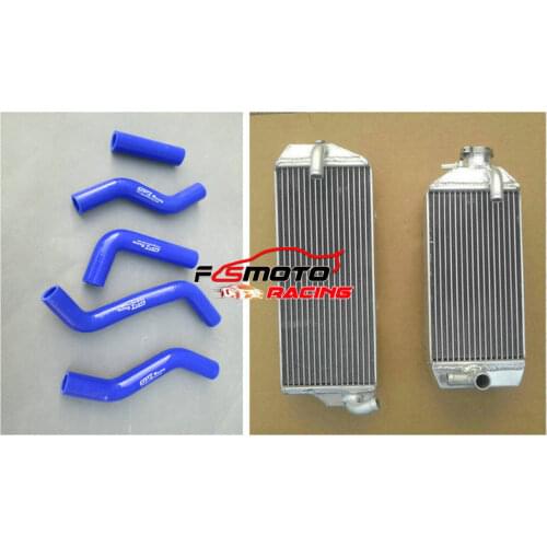For SUZUKI RMZ250 07 08 09 2007 2008 2009 07-09 Aluminum Radiator+Silicone radiator hose