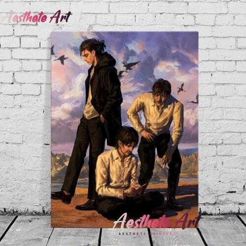 Attack on Titan Final Season Eren Jaeger Canvas Painting Wall Art Posters Prints Pictures Living Room Decoration Home Decor
