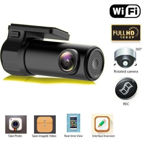 Mini Car DVR WiFi 1080P Full HD Dash Cam Video Recorder Auto Registrar Dashcam Motion Detector 360° Camera Night Vision Android