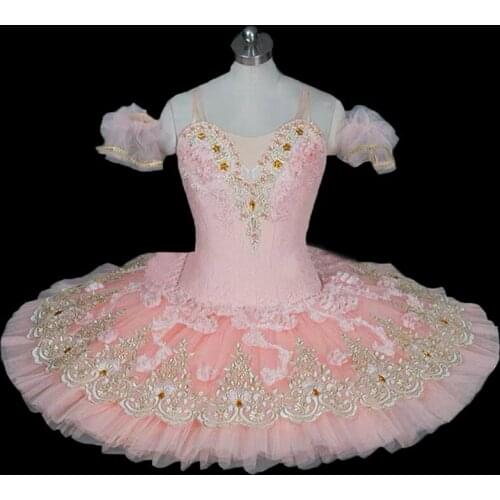 Girls Ballet Tutu Tulle Dress Professional Swan Lake Ballerina Pancake Tutu Adult Child Ballet Dress Kids Dance Costume women