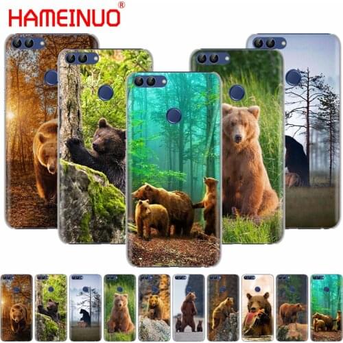 HAMEINUO Lonely Alaska Brown Bear cell phone Cover Case for huawei Honor Y5 7C Y625 Y635 Y6 Y7 Y9 2017 2018 Prime PRO