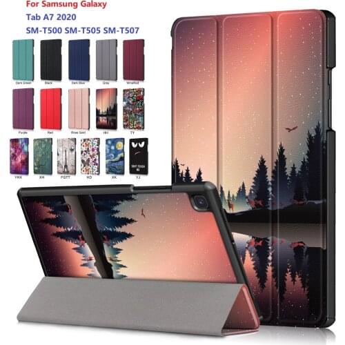 Case for Samsung Galaxy Tab A7 2020 Leather Cover SM-T500 SM-T505 SM-T507 Smart Shell With Sleep Function