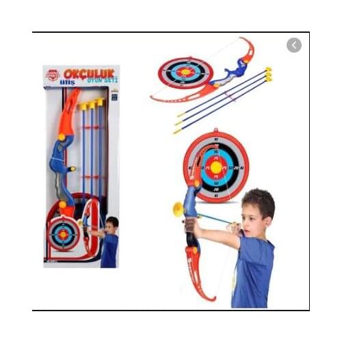 Boxed Toy Arrow Bow Set with Target Board and 3 Arrows