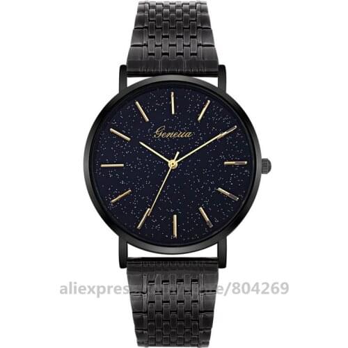 Latest Design Women Steel Mesh Wristwatch Starry Sky Geneva Steel Watch High Quality Fashion Business Watch Hot Sales